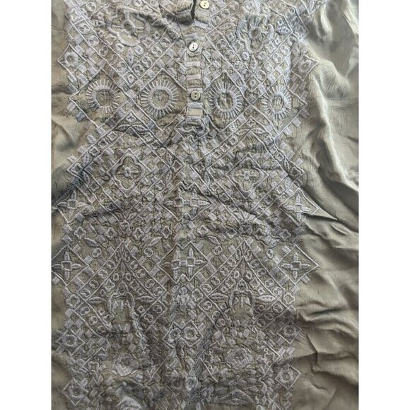 Johnny Was Embroidered Prairie Blouse, Size Medium, Boho Whimsigoth Bohemian - Picture 3 of 6